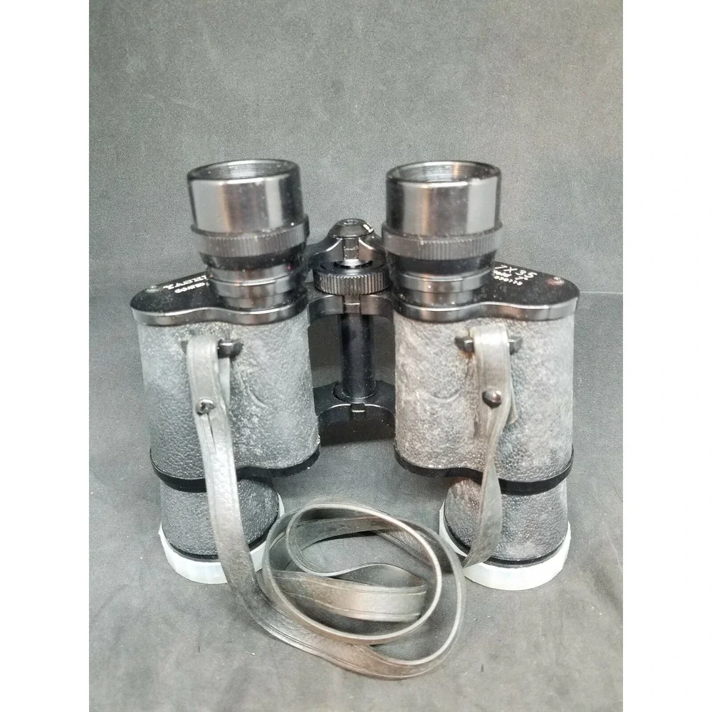 Yashica Field Glasses Binoculars & Case 7 X 35 Coated Optics No. 830113